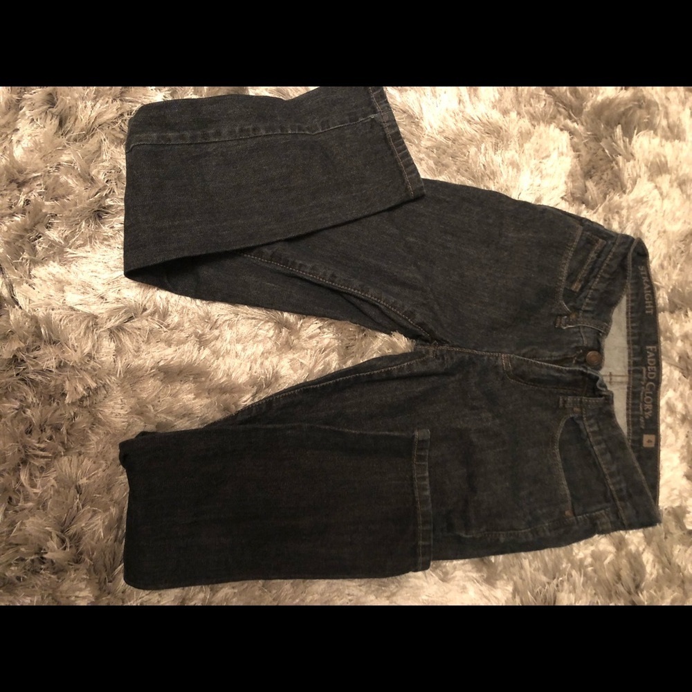 Dark color women’s straight jeans